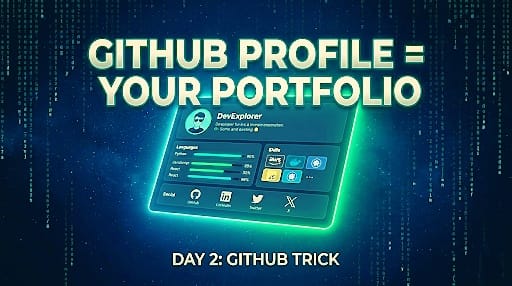 GitHub Profile README tutorial - make your GitHub profile look like a portfolio