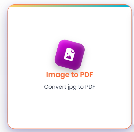 Image to PDF tool preview